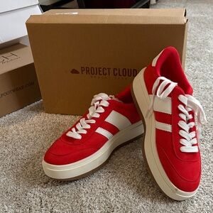 Project Cloud Red Women's Athletic Shoes